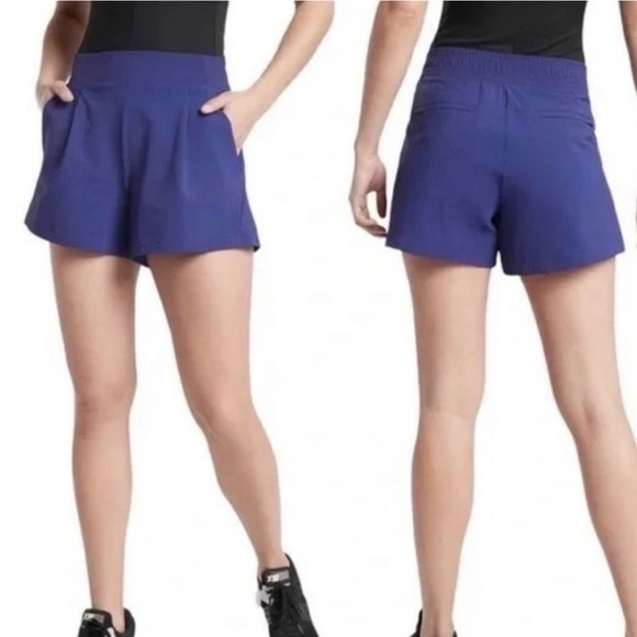 Athleta Textured Brooklyn Shorts Size 2 - Picture 2 of 9